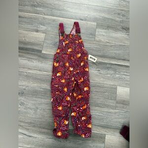 NWT Duluth Trading Co Purple Fox Print Kids One Piece